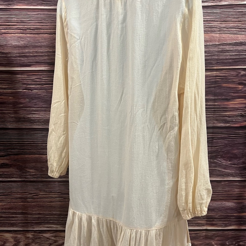 Eberjay Sz S  Cream with white lace swimsuit  cover up - Picture 4 of 8